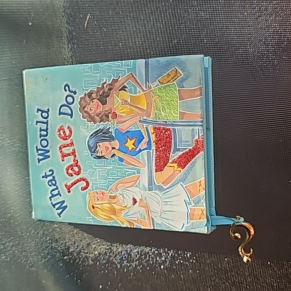 What would Jane Do? Book 24K gold plated charm Mini Book Girl Power